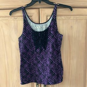 Purple/Black Tank top